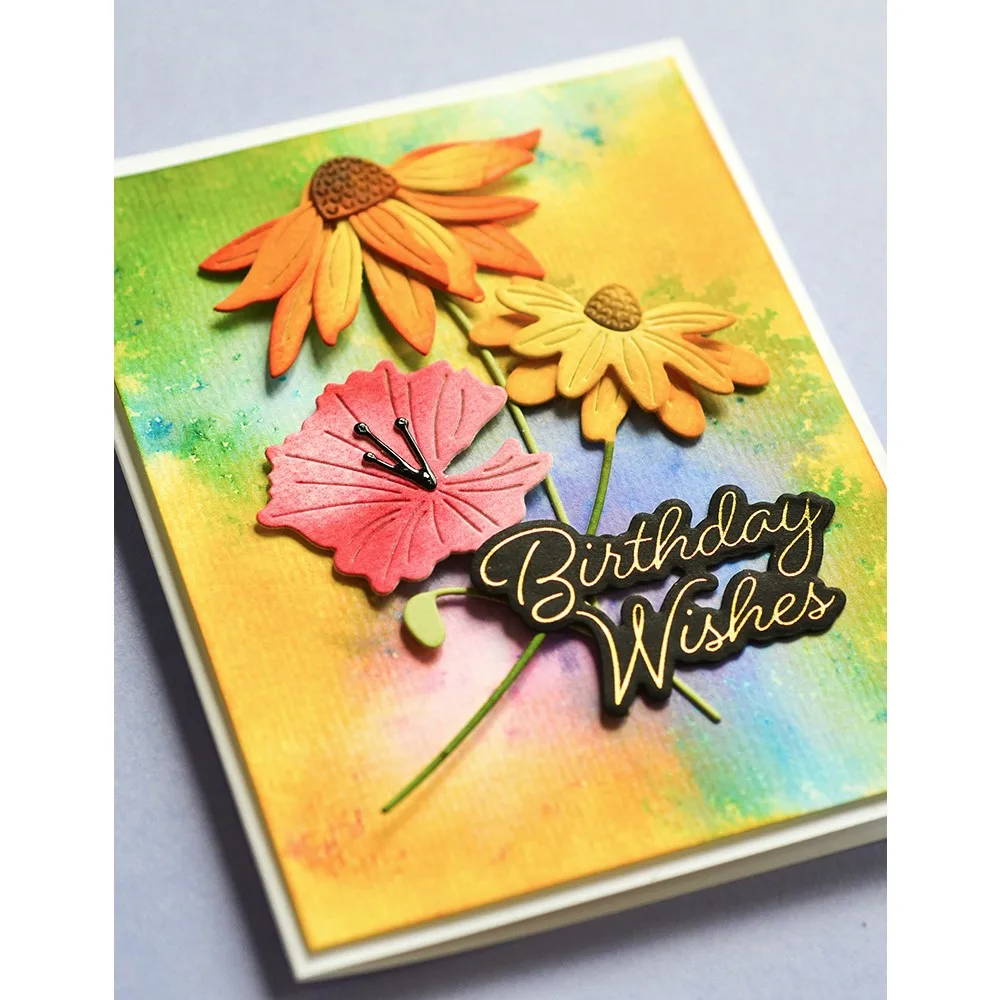 Штампы Charlotte с цветами и листьями для резки металла скрапбукинга бумаги ручной