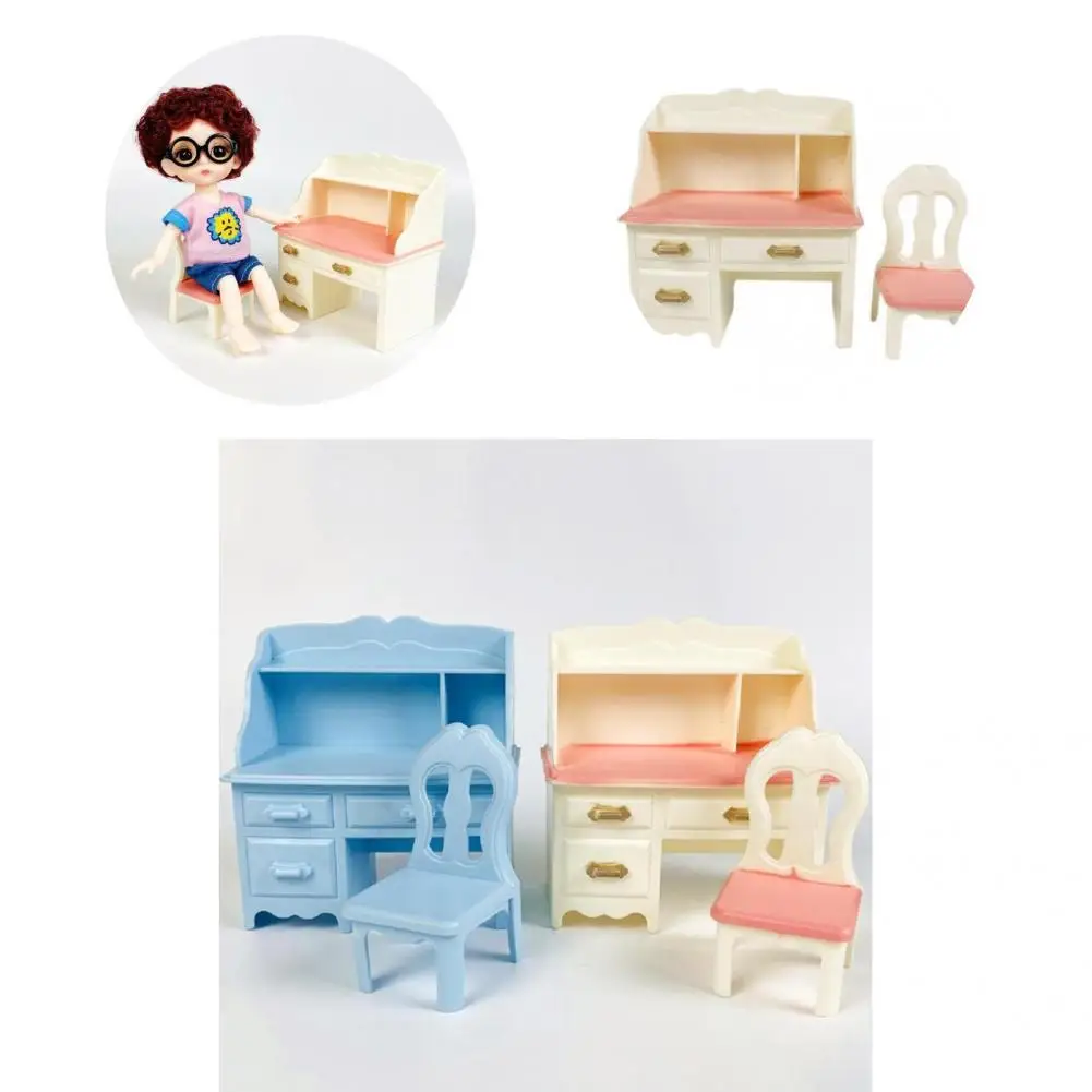 

Lightweight Creative Table Chairs Model Scene Decoration Ornaments Table Chairs Toy Miniature for Dollhouse
