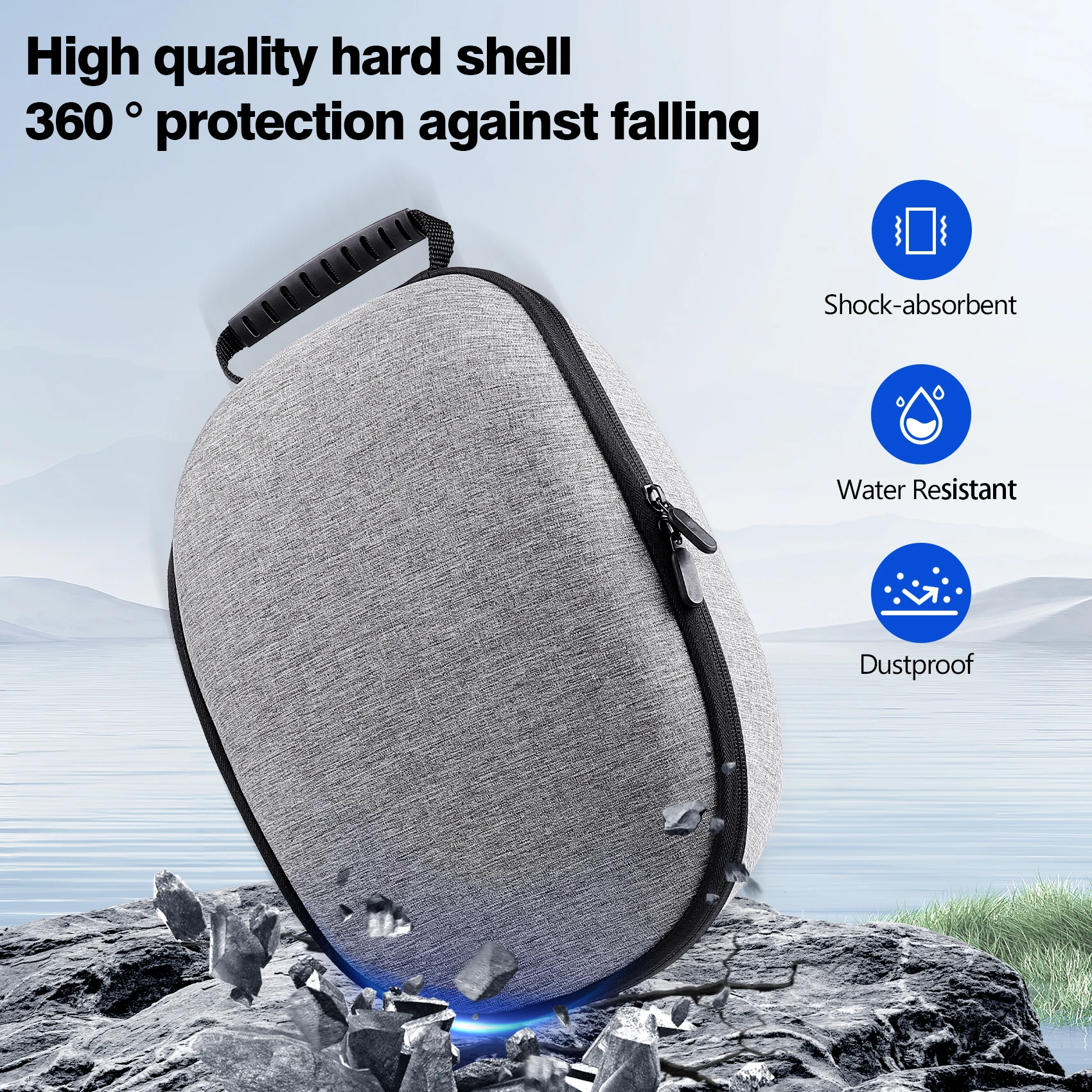 Дизайнерский чехол HUADAI совместимый с Meta Quest 3S/Quest 3/Quest 2