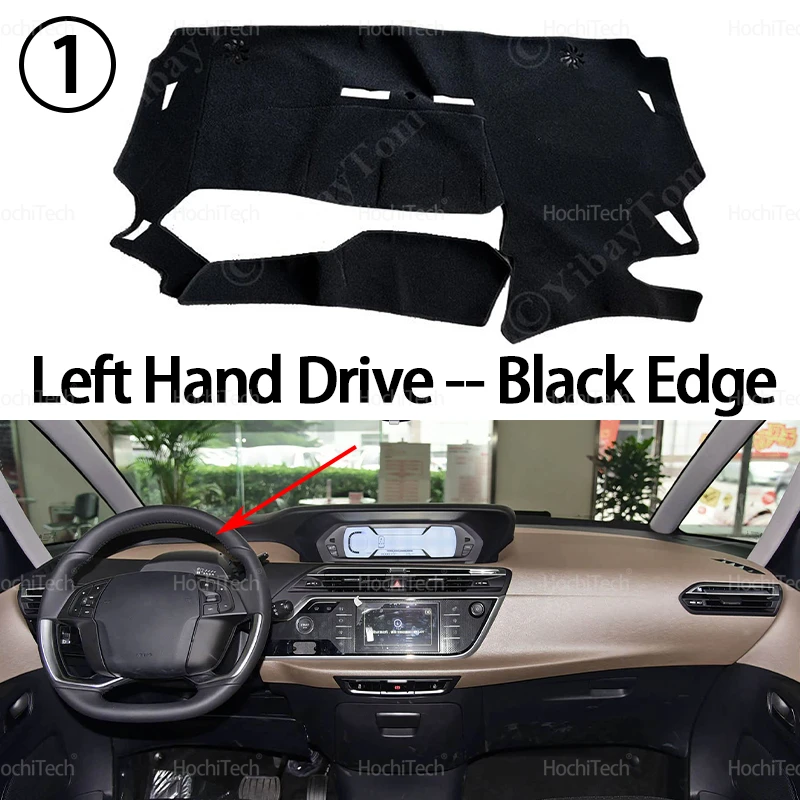 

Для Citroen Grand C4 Picasso Technospace 2014-2023 крышка приборной панели автомобиля избегайте световой коврика анти-УФ ковры нескользящий коврик LHD RHD