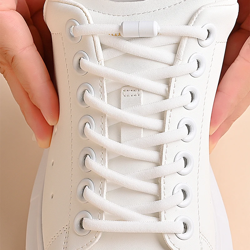 Lacci elastici senza cravatta Lacci per scarpe a semicerchio per scarpe da ginnastica per bambini e adulti Lacci per scarpe Lacci con chiusura in metallo pigri rapidi Stringhe per scarpe