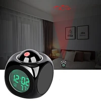 digital lcd alarm clocks snooze clocks bell alarm display back light led projection new creative suit for bedroom home decor