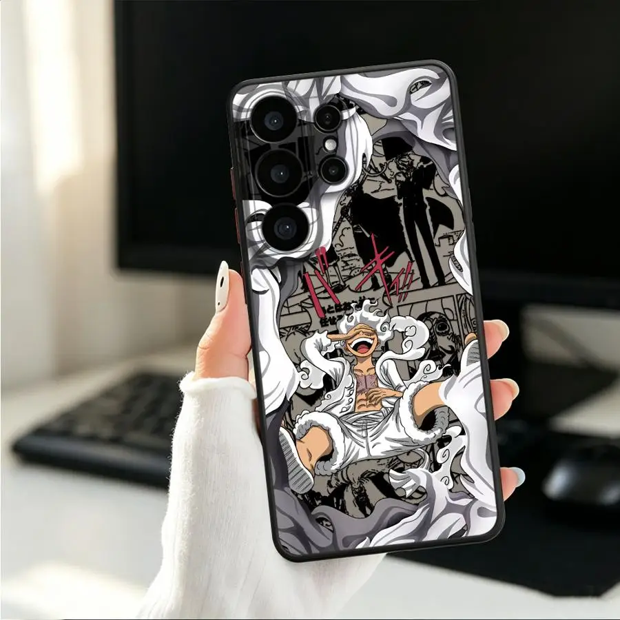 Фото Чехол для телефона O-One Piece Luffy 5 Gear Funda Back для Samsung Galaxy S26 S23 FE S21 S25 Ultra Note 20 Ultra 10+ S20 FE S22 №2