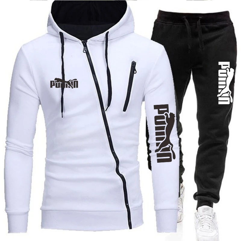 2023 Spring Autumn Hot Sale Mens Zipper Jackets Outfits Classic Male Outdoor Casual Sports Jogging Suit Hoodies and Sweatpants