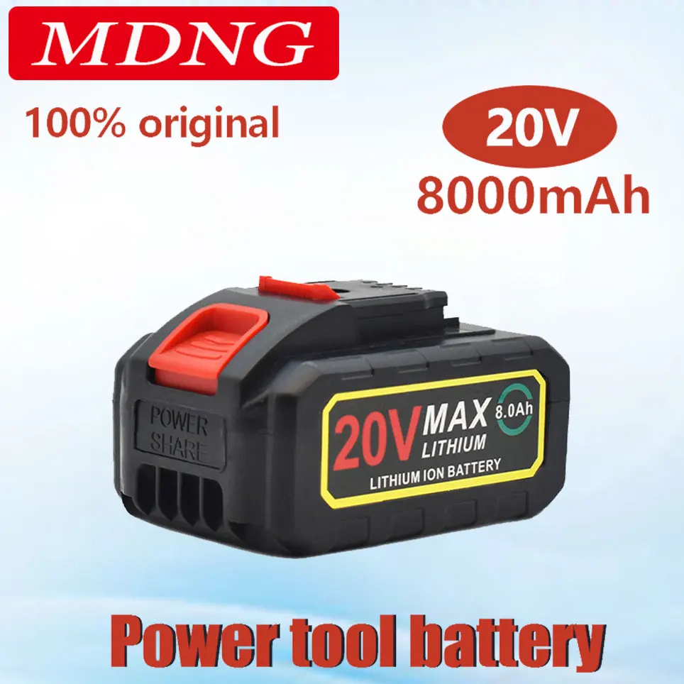 

NEW 20V 8000mAh Lithium Li-ion Battery for Day Cordless Wrench Power Tool Electric Drill Fast Charging Factory Outlet