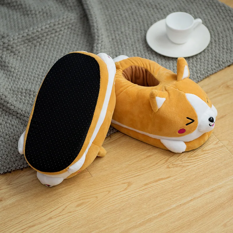 Женские тапочки с мультяшным рисунком Corgi