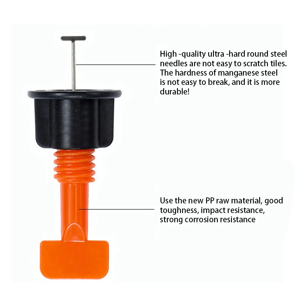 

50Pcs Tile Leveling Tool Professional Anti-corrosive Construction Leveler