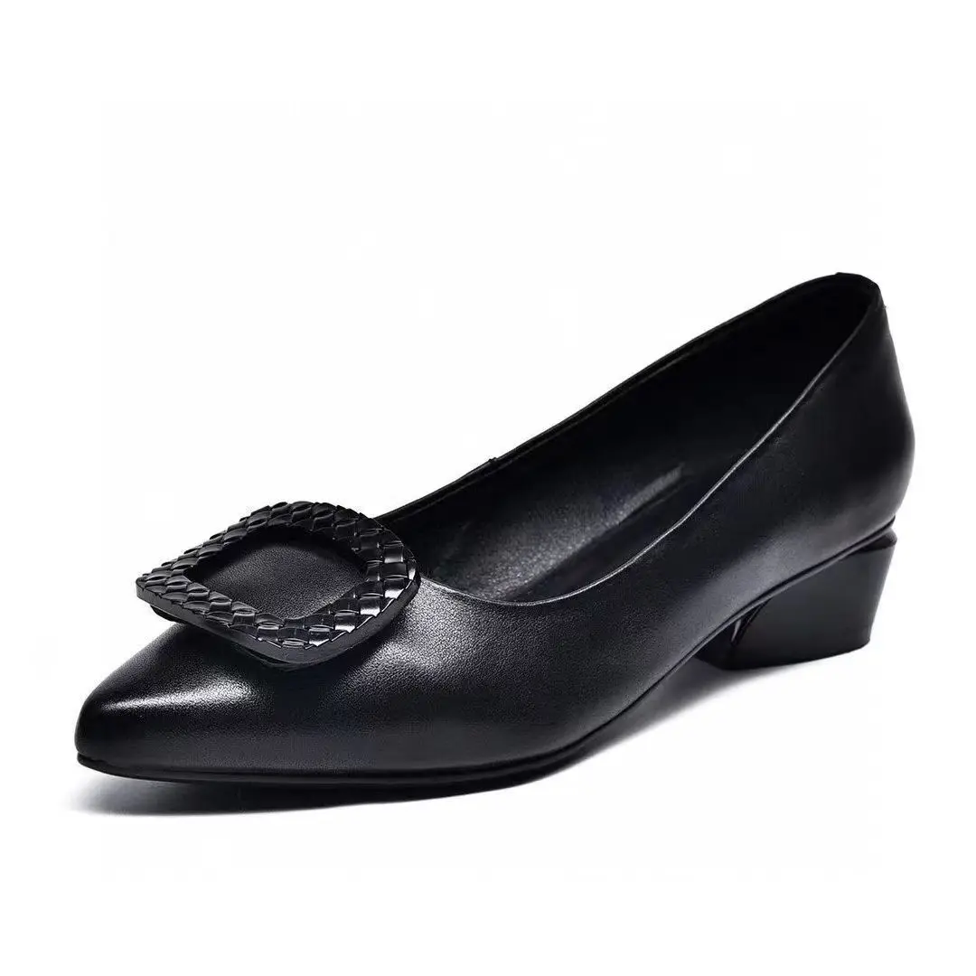 sapatos femininas women casual spring &amp summer black soft shoes for career office lady comfort wine red heel zapatos fa20