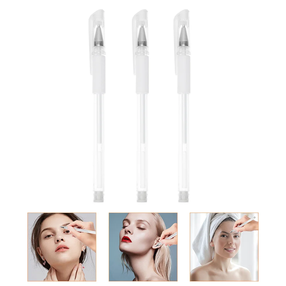 

3 Pcs Skin Marker Tattoos Position Waterproof Eyebrow Pen Supplies Microblading Markers Marking Tool
