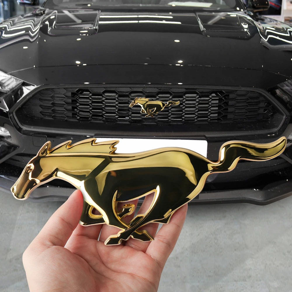 Фото Эмблема на передний капот автомобиля, наклейка на багажник Ford Mustang Shelby Kuga Fiesta Explorer Ranger Fusion ST Racing Focus Escort Mondeo №1