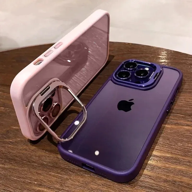 Защитный чехол с металлическим кольцом для IPhone 16 15 14 Plus 13 12 11 Pro Max