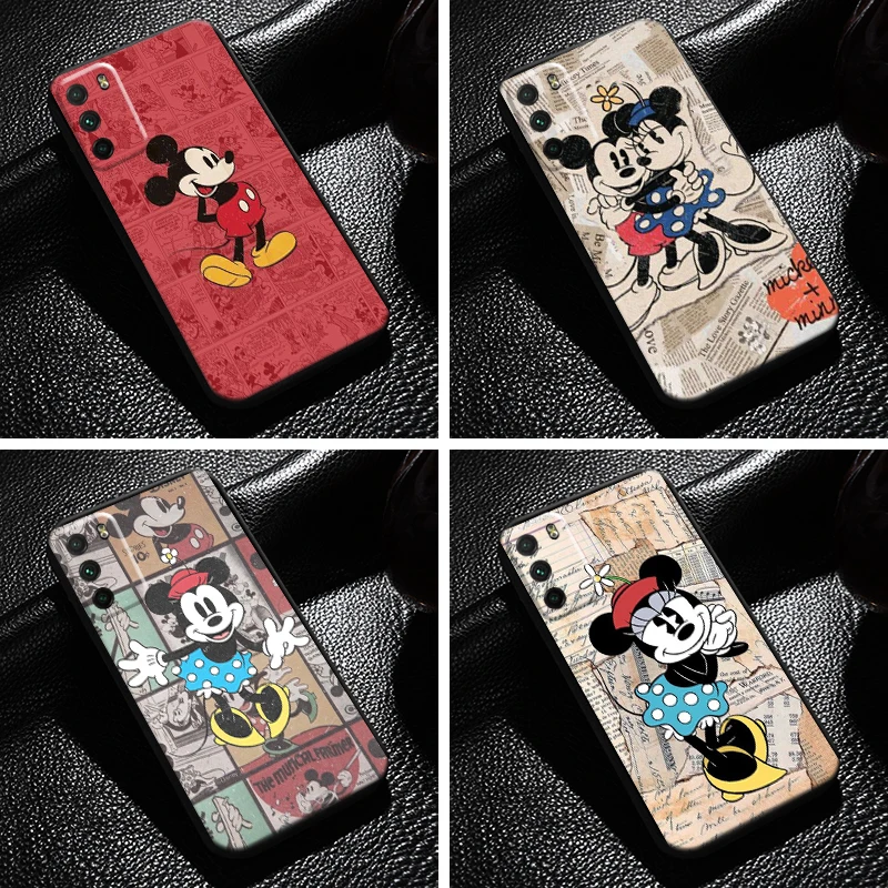 

Cartoon Mickey Minnie Mouse Duck For Xiaomi Poco M3 M3 Pro 5G X3 PRO NFC X3 GT F3 GT Phone Case Funda Silicone Cover Black