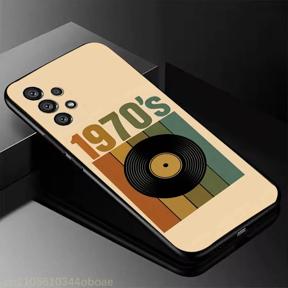 Фото Чехол для телефона в стиле ретро Viny для Samsung Galaxy A13,21s,22,31,32,52,53,71,80,A91, мягкий черный корпус №2