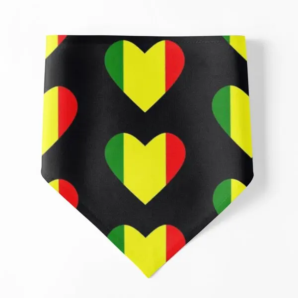 

Love Heart Reggae Dog Bandanas Neckerchief Pet Cat Collar Puppy Kerchief Christmas Print Costume Towel Supplies Holiday Party