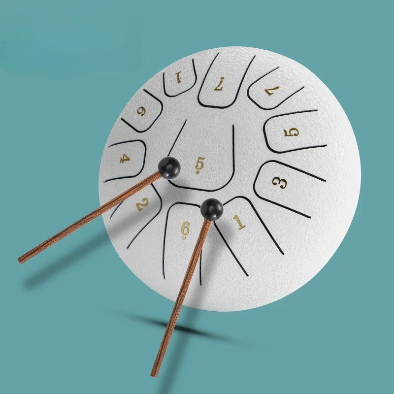 6-дюймовый 11-тональный барабан для медитации ударный инструмент миниатюрные