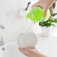 350ml wall mounted punch free lotion washing up liquid shampoo water bottle presser soap dispenser liquid soap dispensers