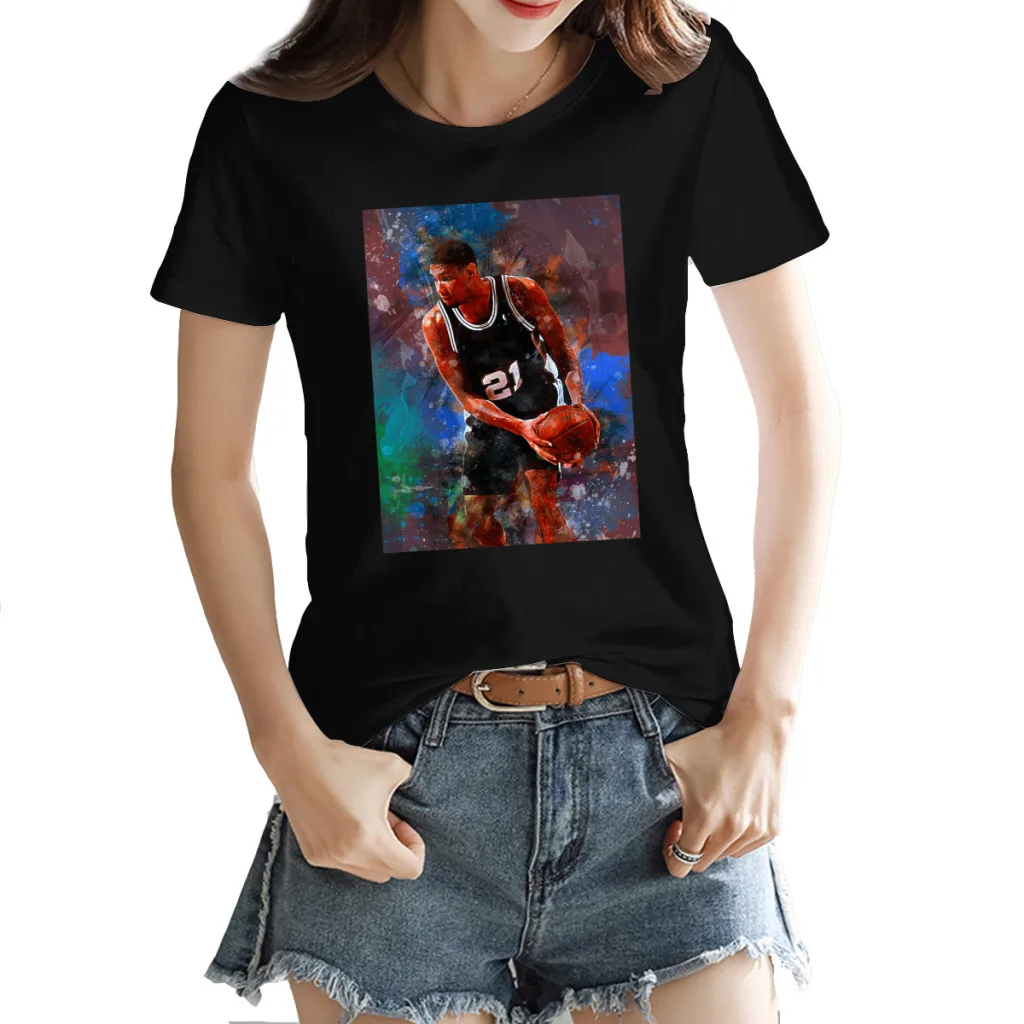 

T-shirts Timss and Duncanss 2023 Basketball Stars Team Graphic Cool Activity Competition Campaign Kemp Top quality USA Size