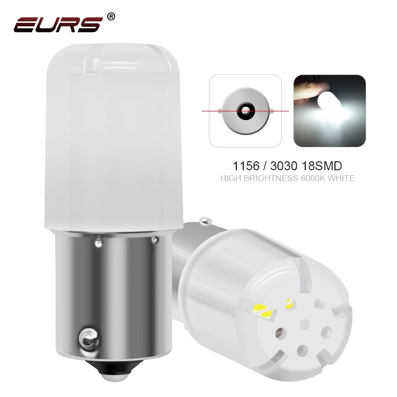 

2 шт. 1156 BA15S P21W 1157 BAY15D P21/5 Вт светодиодсветодиодный Автомобильная стоп-сигнал заднего хода поворота 3030 18smd светильник красный желтый 12 В DRL