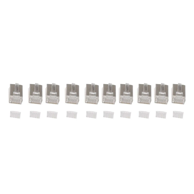 

10 шт., защитные концевые Разъемы RJ45 CAT6
