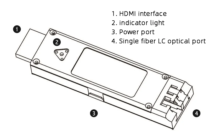 4k30 оптический волоконный HDMI удлинитель 1 км-20 км индивидуальный 4K