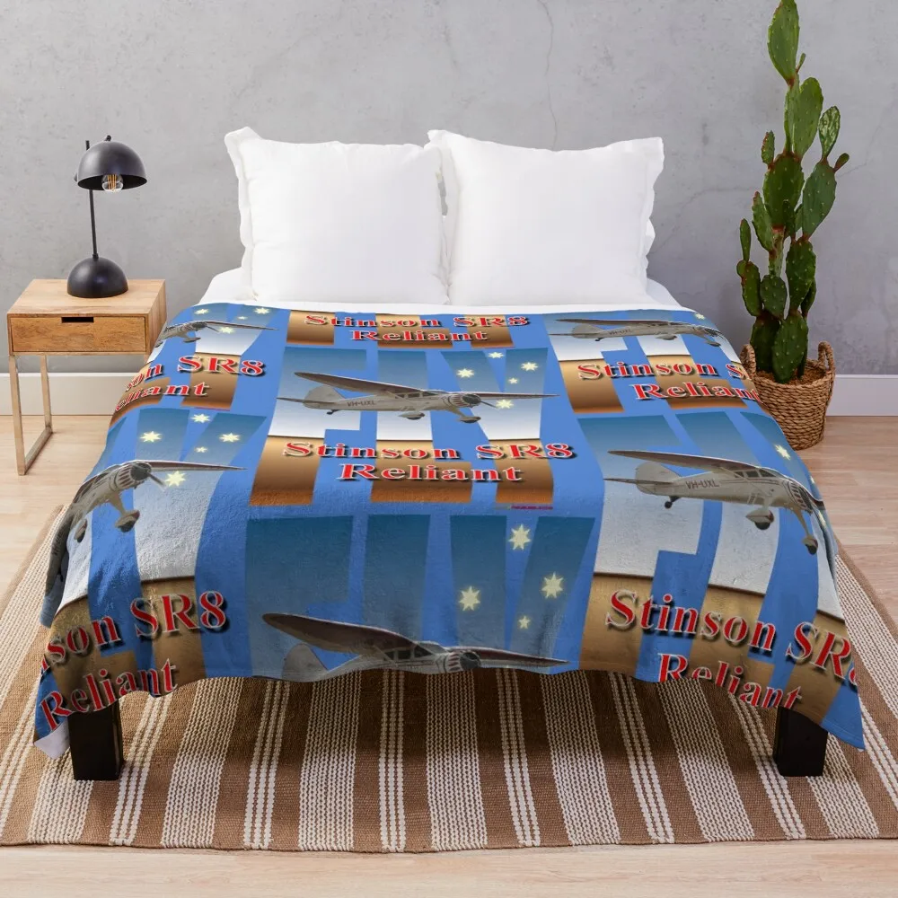 Fly Design - Stinson Reliant VH-UXL 20181021 -2 Одеяло для Хэллоуина Мягкие плед-одеяла