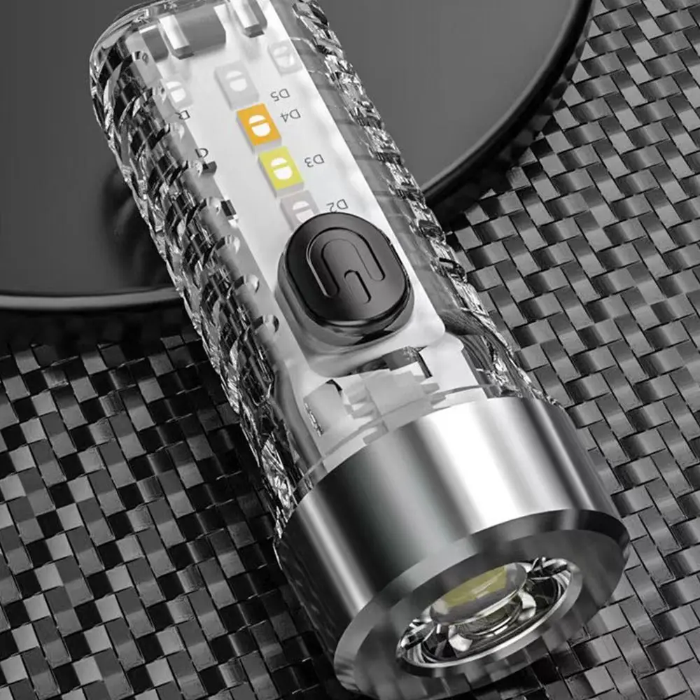 

Warning Light Torch Light Camping Tool Emergency Light USB Lamp LED Flashlight Mini Flashlight Keychain Flashlight