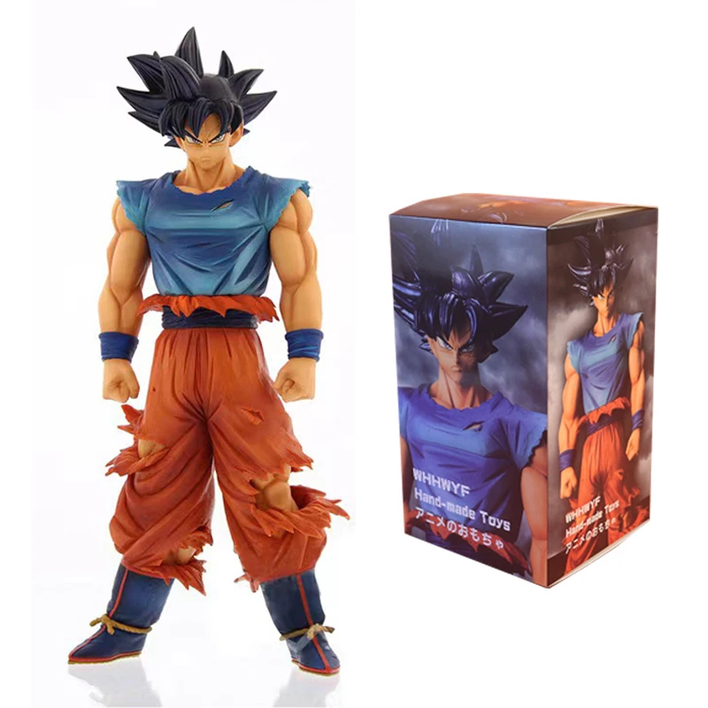 28CM Dragon Ball Son Goku Action Figures Grandista Nero Goku Ultra Instinct Black Hair Anime Figurine Toys