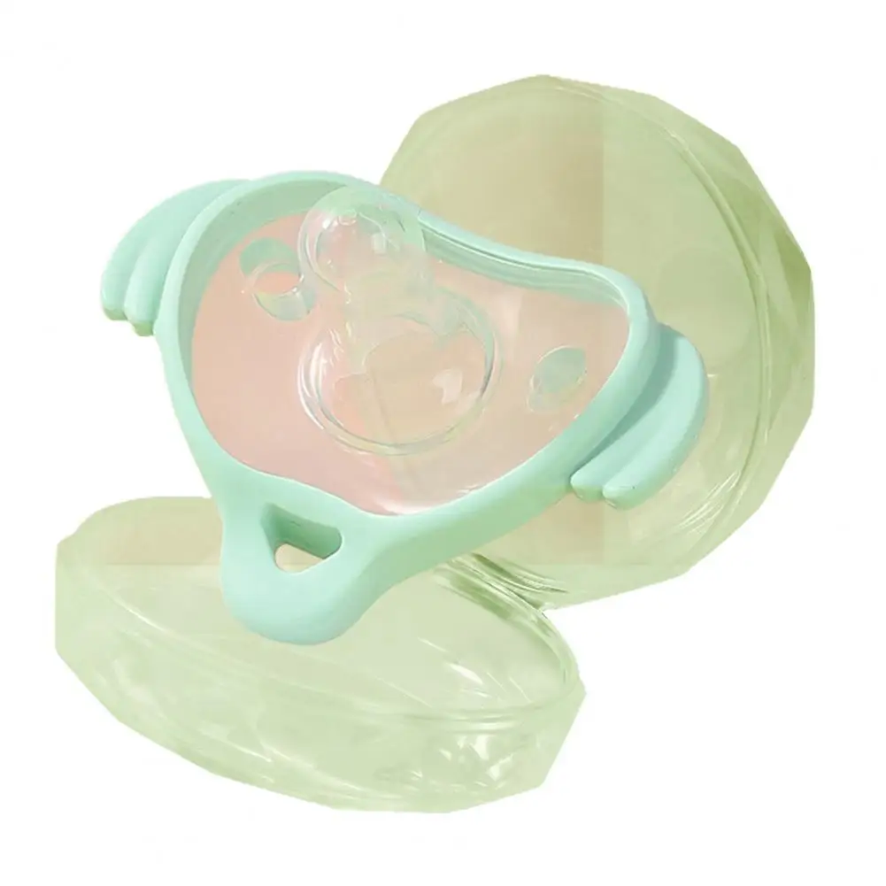 

Newborn Soother Pacifier Heat Resistant Lightweight Food Grade PP Infant Teat Nipple Baby Round Dummy Pacifier Kids Supplies