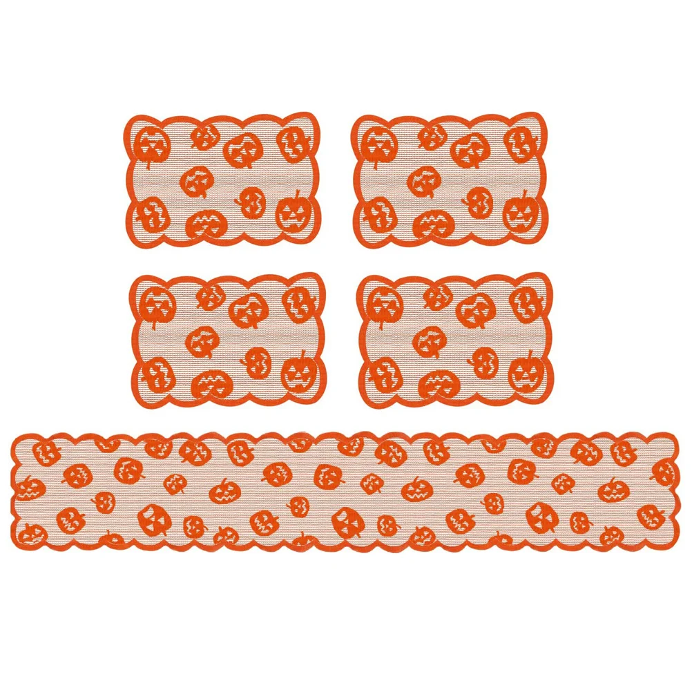 

1 Set of Tableware Runner Dust-proof Tableware Mats Heat-resistance Tableclothes