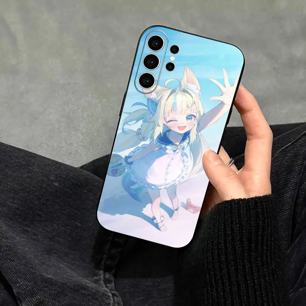 Чехол для телефона Sameko Saba Cute Indie Virtual Youtuber для Samsung S25, S24, S21, S22, S23, S30, Ultra, S20, Plus, Fe, Lite, Note, 10, черный (art.: 3920dc949e72b) - 3920dc949e72b