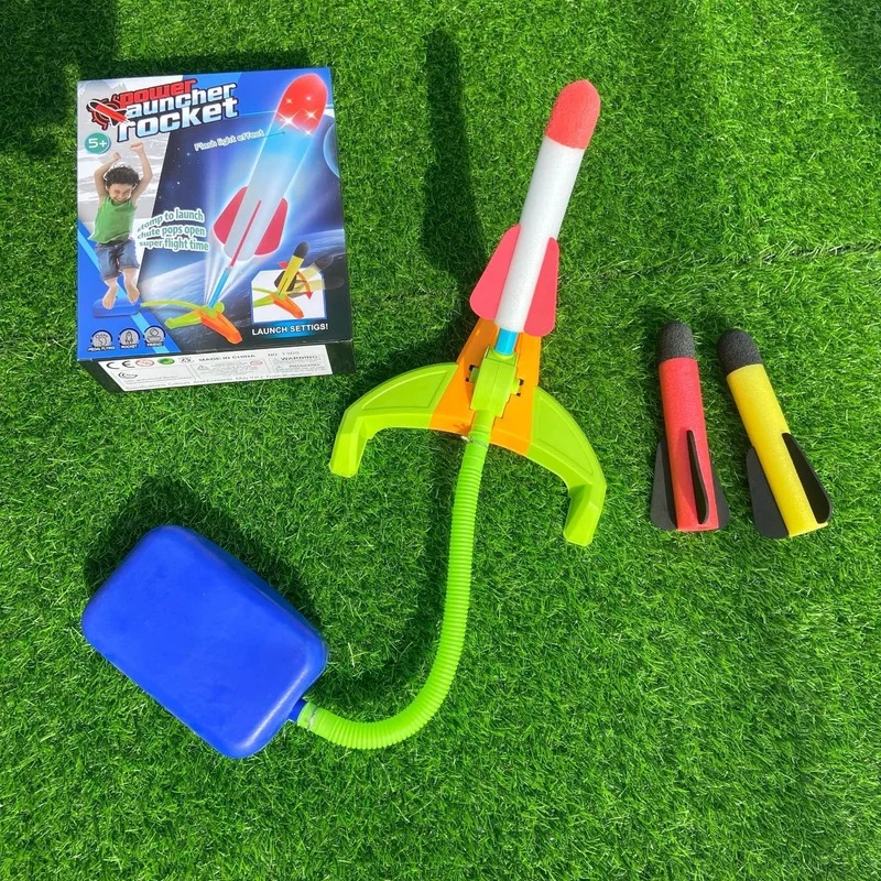 

Children's Pedal Stepped Pedal Rocket Air Pressure Rocket Launcher Outdoor Games Outdoor Toys Children's Toys Birthday Gifts