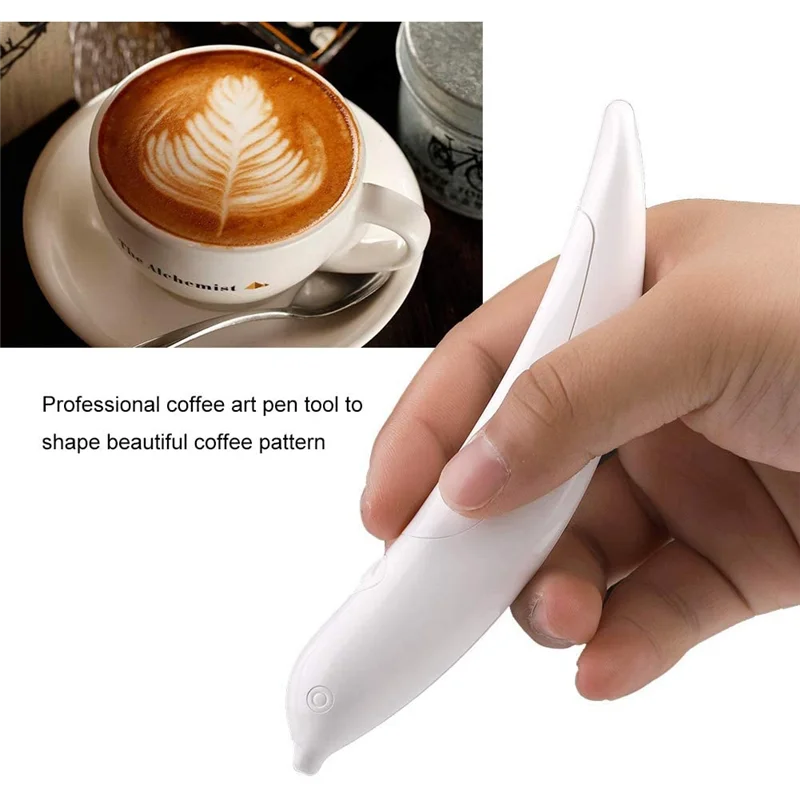 Электрическая ручка для латте искусство кофе торта украшения резьбы на