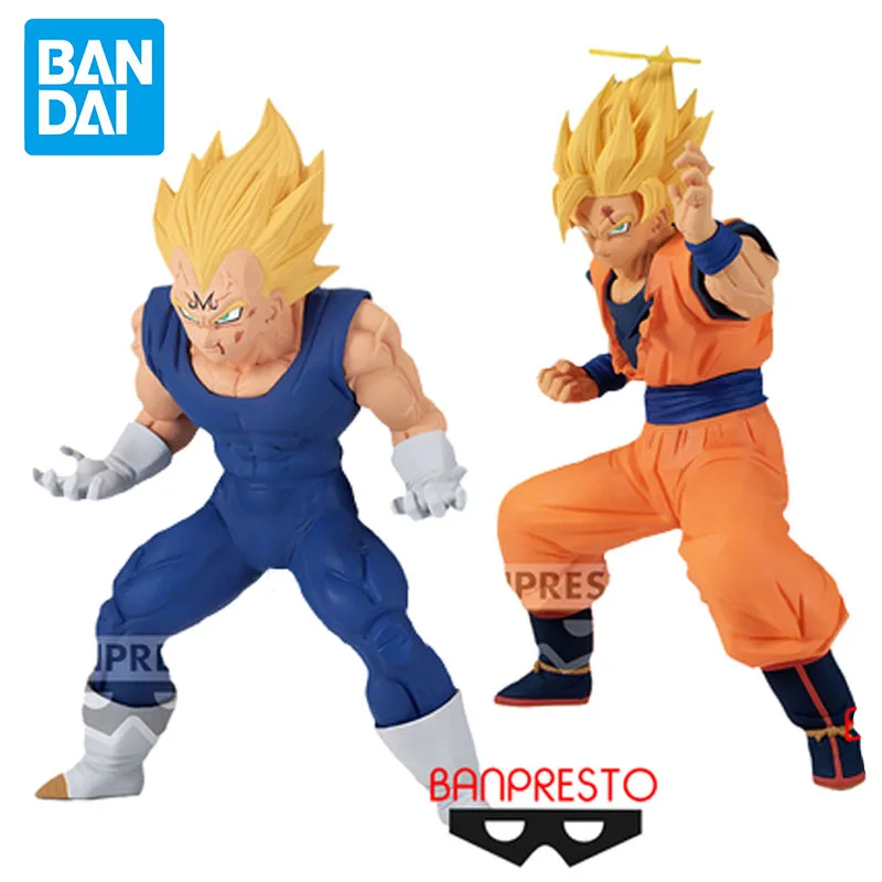 

In Stock Banpresto Dragon Ball Z Match Makers Son Goku Vegeta Iv Super Saiya Original Anime Figure Model Collectible Toys 14Cm