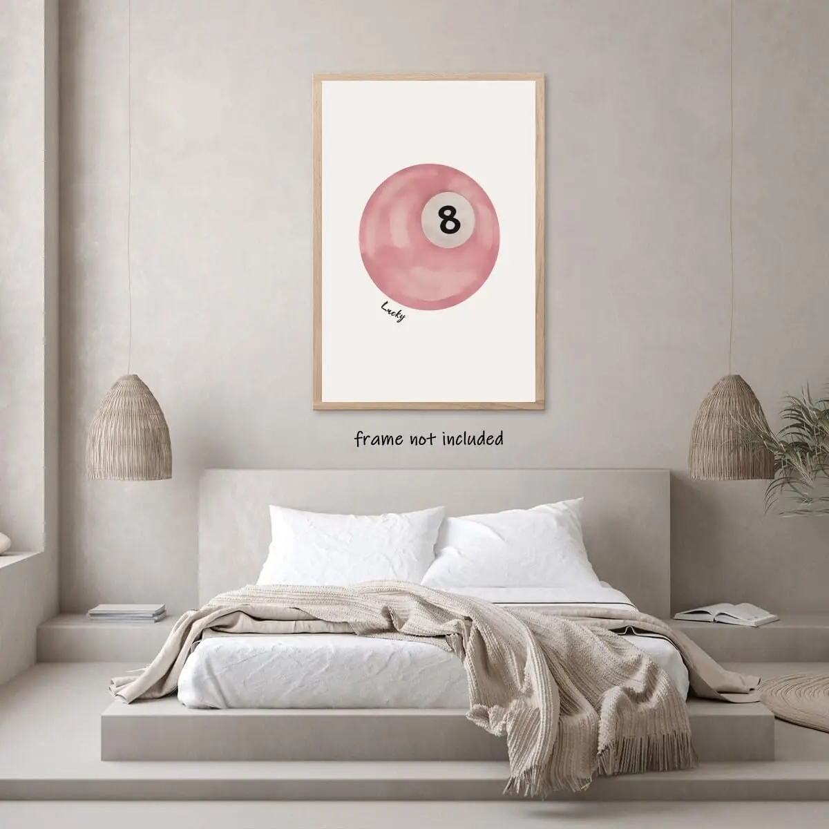 Постер с принтом Счастливый 8-шар