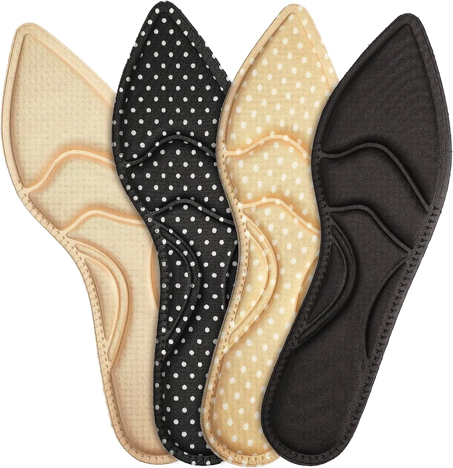

2023 Women Arch Support Insoles Breathable New Material 5D Sponge Barefoot Comfort Insoles and High Heel Inserts Shoe Insoles