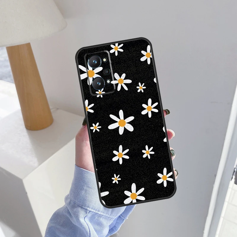 Цветок маргаритки для Realme 10 Pro Plus C55 C35 C33 C31 C30 C21Y GT Neo 5 OnePlus 11 Nord 3 2T CE 2 Lite чехол