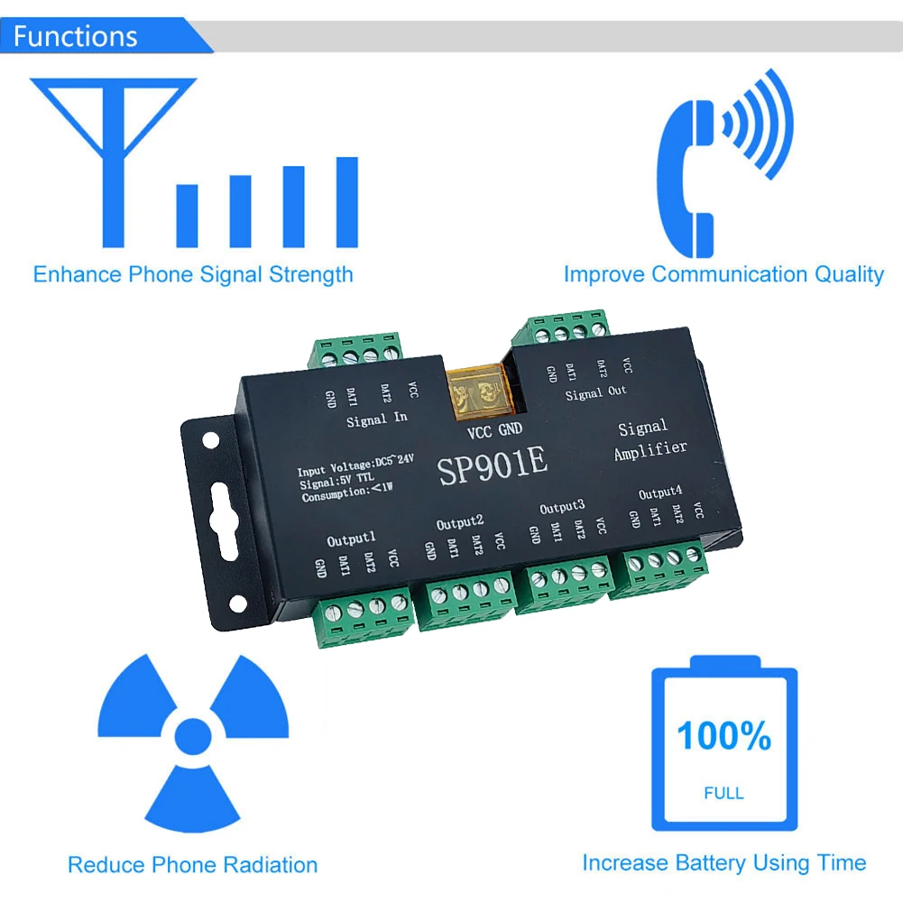 

SP901E 4CH усилитель сигнала группы для DMX512 LED Pixel Strip Magic Module