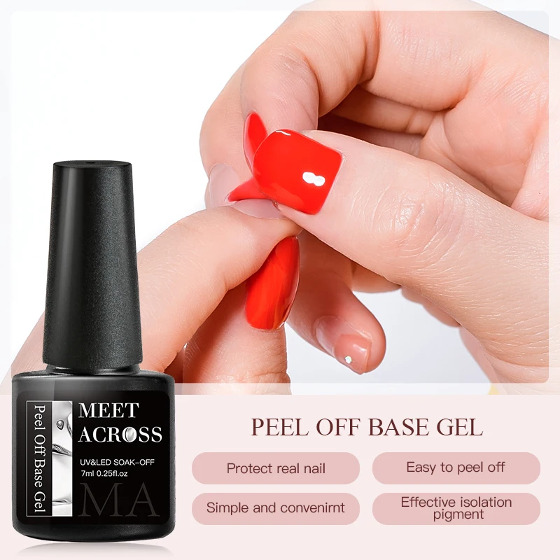 

Easy Peel Off Base Gel For UV Gel Nail Polish Protect Nail Water Gel Varnish No Need Remover Soak Off Gel Lacquer Manicure Glue