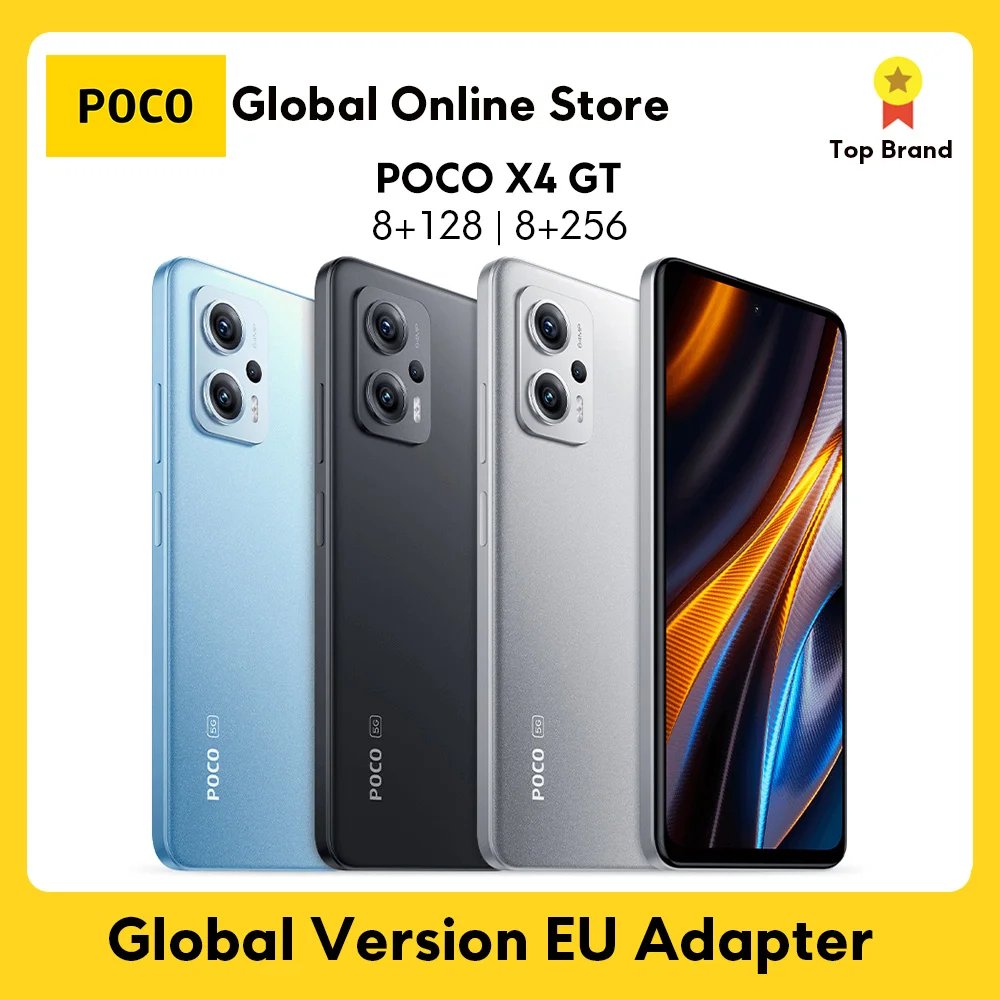 

Смартфон POCO X4 GT 5G, 128 Гб/256 ГБ, 8100 Гц, с тройной камерой 64 мп, зарядка 67 Вт