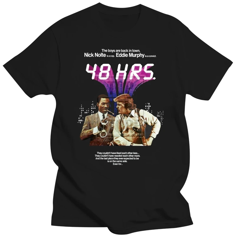

48 часов фильма постер футболка все размеры от S до 4Xl Эдди Мерфи Ник нолте