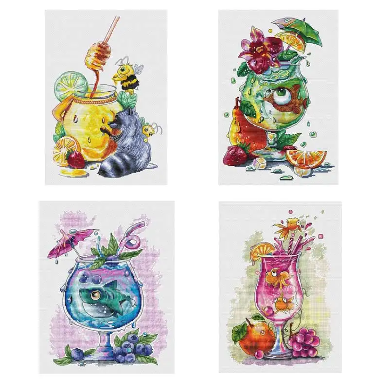 

Волшебный Набор для вышивки стеклом, набор «сделай сам» для вышивки крестиком 11CT 14CT 18CT 16CT, вышивка для домашнего декора