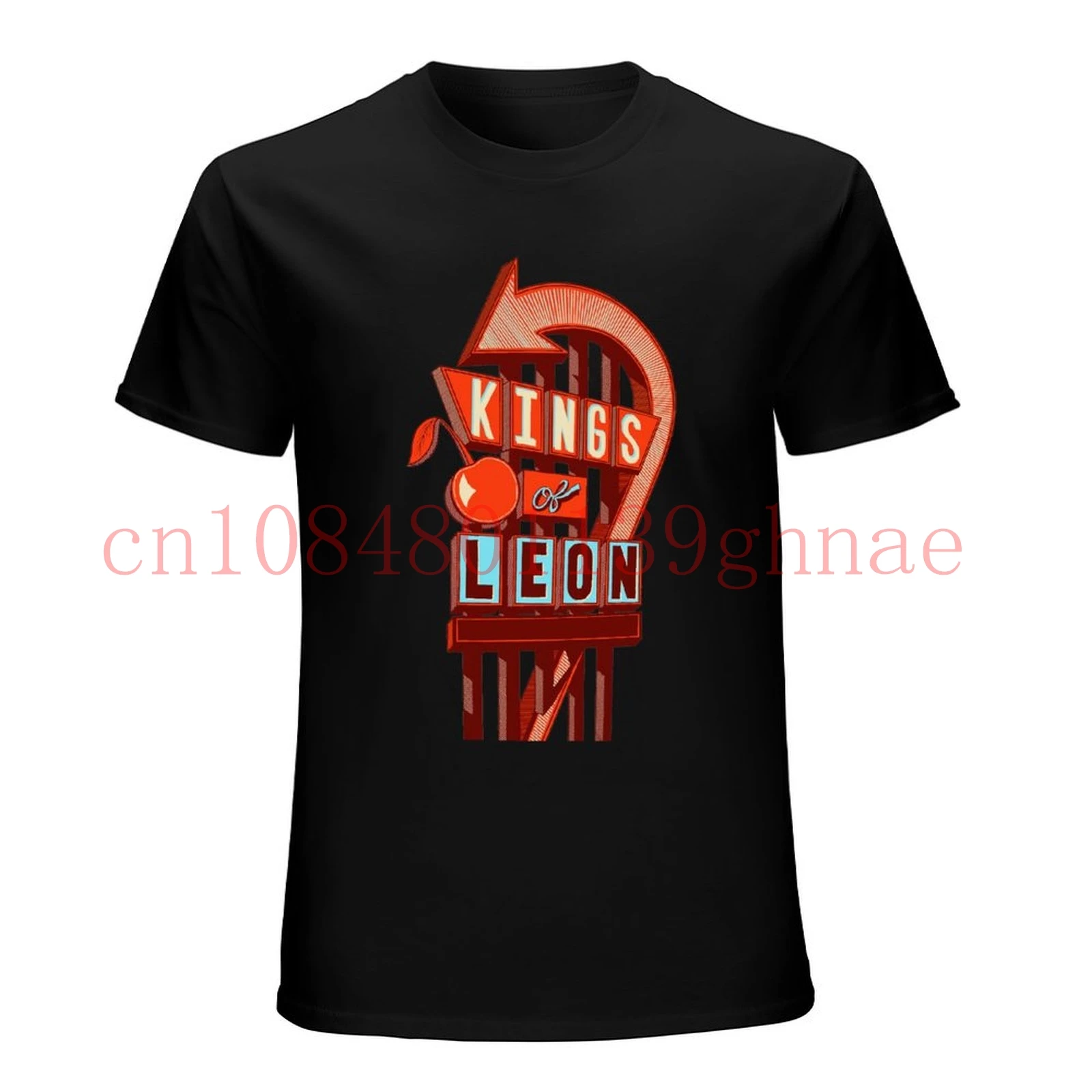 Футболка с надписью &quotКороли Леона&quot Постер музыкальной группы Garage Rock &quot белая