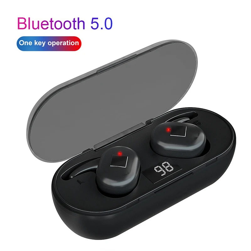 

Q1 TWS Wireless Headphones Stereo Sound Noise Reduction 5.0 Earphones for Phone headset with microphone