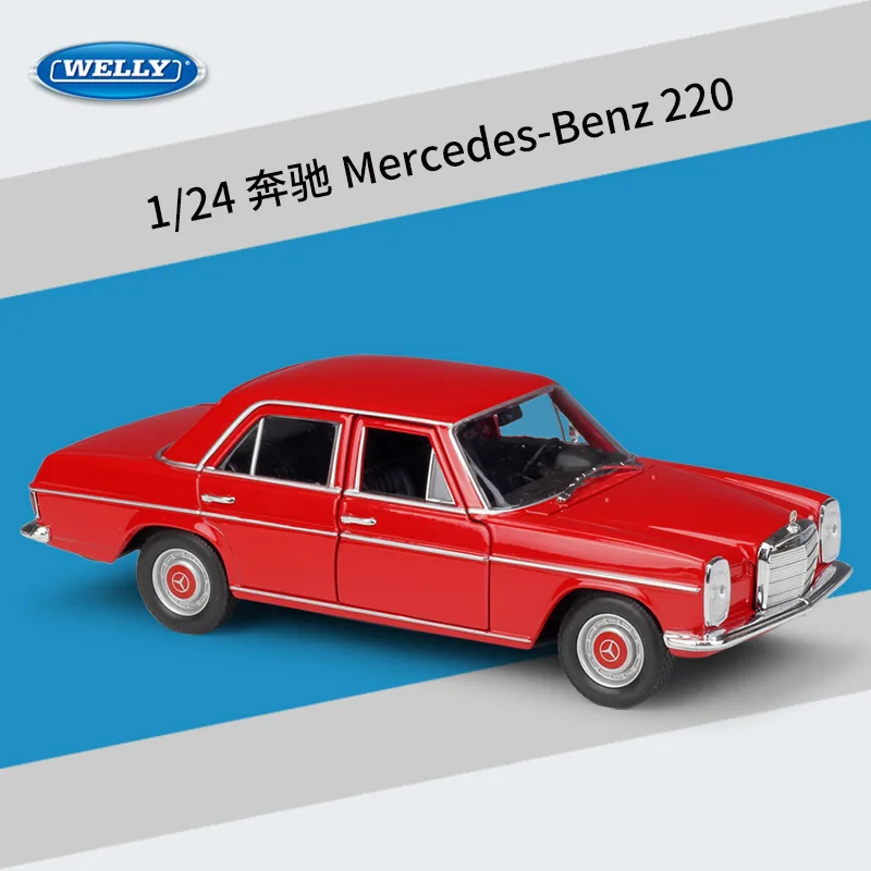

WELLY 1:24 Mercedes Benz 220:230 SL Classic Vehicle Car Simulator Toy Car Metal Diecast Alloy Model For Children Gift B33
