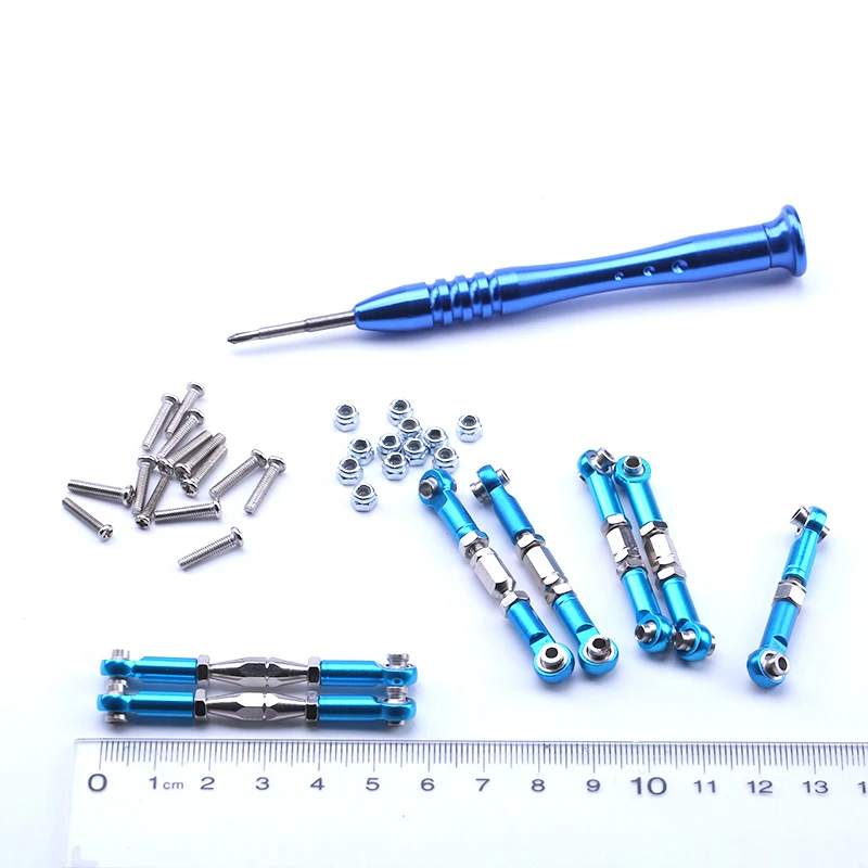 

WLtoys 144001 1/14 RC Car Metal Servo Pull Rod Steering Tie Rod Set Spare Parts 4WD Metal Upgrade Accessories Lever