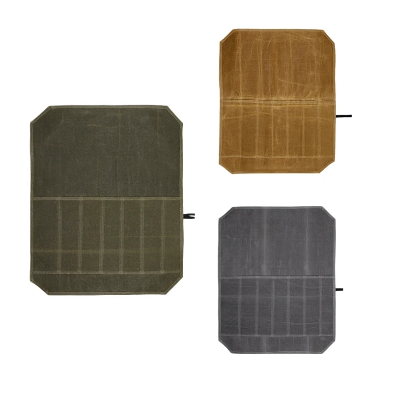 

Чехол для рулона ножей, Защитные чехлы для столовых приборов и ножей из вощеной холщовой ткани, домашние кухонные инструменты и принадлежно...