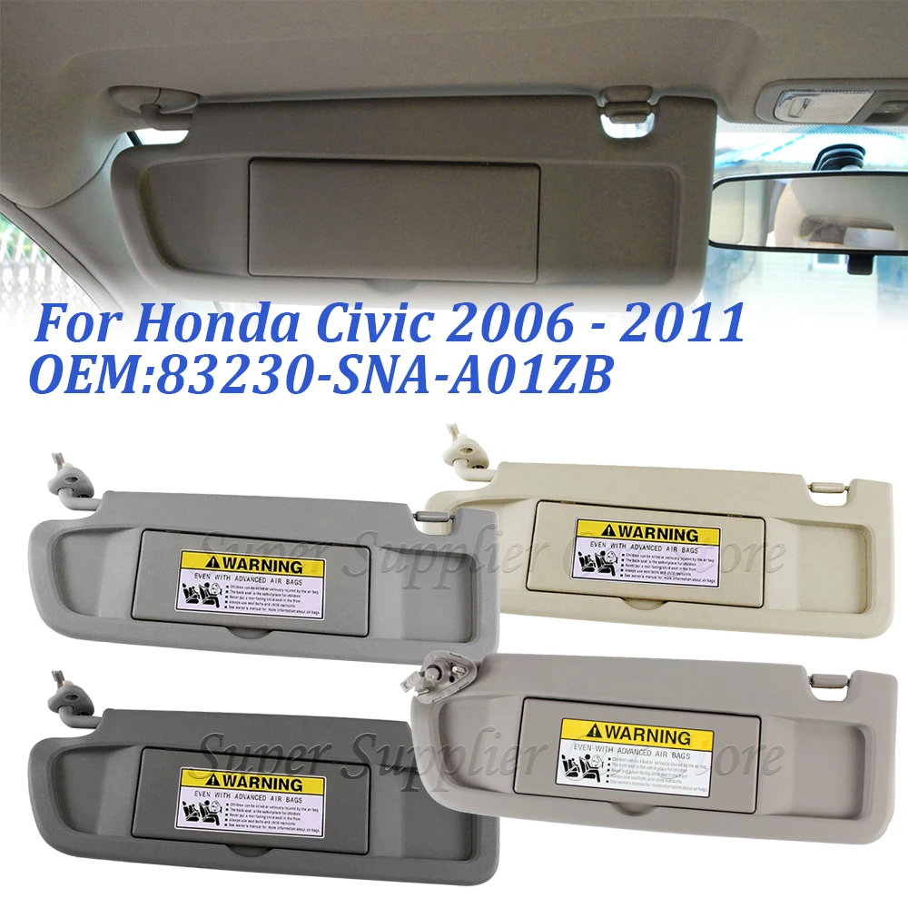 83230-SNA-A01ZB для Honda Civic 2006 2007 2008 2009 2010 2011 левый и правый пассажирские солнцезащитные