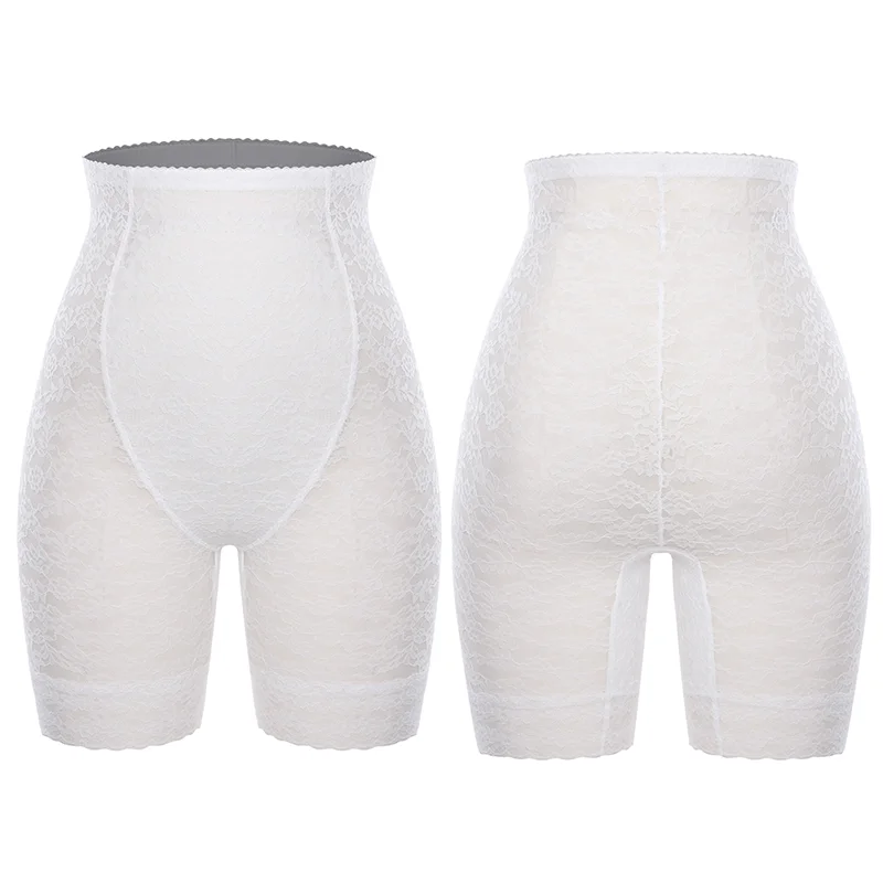 Women High Waist Flat Belly Panties Butt Lifter Body Shaper Pants Plus Size Slimming Underwear Summer Lace Boxer Short Lingeries