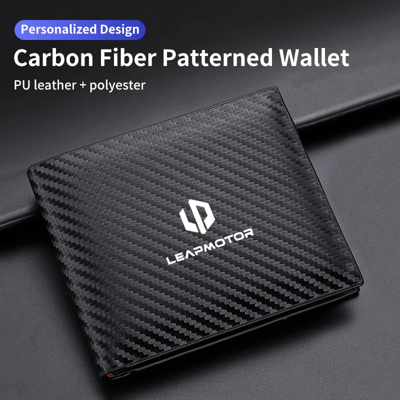 Мужской бумажник из углеродного волокна идентификационная кредитная карта