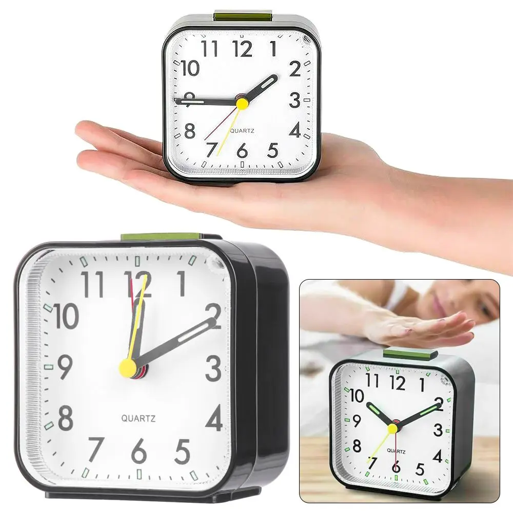 Простые Кварцевые часы на батарейках с ночсветильник домашний декор цифрами